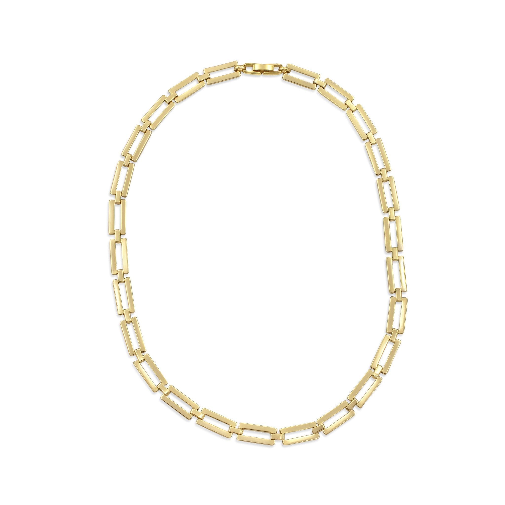 Ares - Rectangular Link Chain - Camille Jewelry