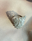 Baguette Sterling Silver Cocktail Ring – Luxury Statement Jewelry - Camille Jewelry