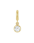 Birthstone Charm in 14K Gold, Bezel Set - Camille Jewelry