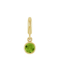 Birthstone Charm in 14K Gold, Bezel Set - Camille Jewelry
