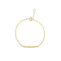 Clara - 14K Gold & Diamond Bar Bracelet - Camille Jewelry