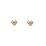 Clara -14K Gold & Diamond Stud Earrings - Camille Jewelry