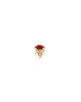 Marquise Diamond Stud Earrings In Ruby On A White Background - Camille Jewelry