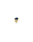 Marquise Diamond Stud Earrings In Sapphire on a white background- Camille Jewelry