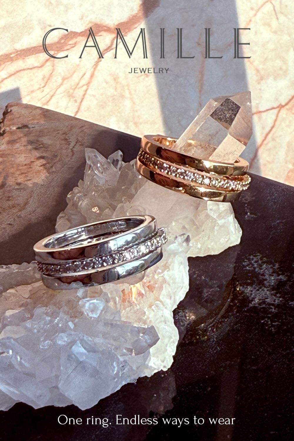 Classic Insert Ring - Camille Jewelry