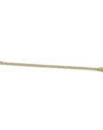 Gold Plated Classic Prong Silver Tennis Bracelet On white background - Camille Jewelry
