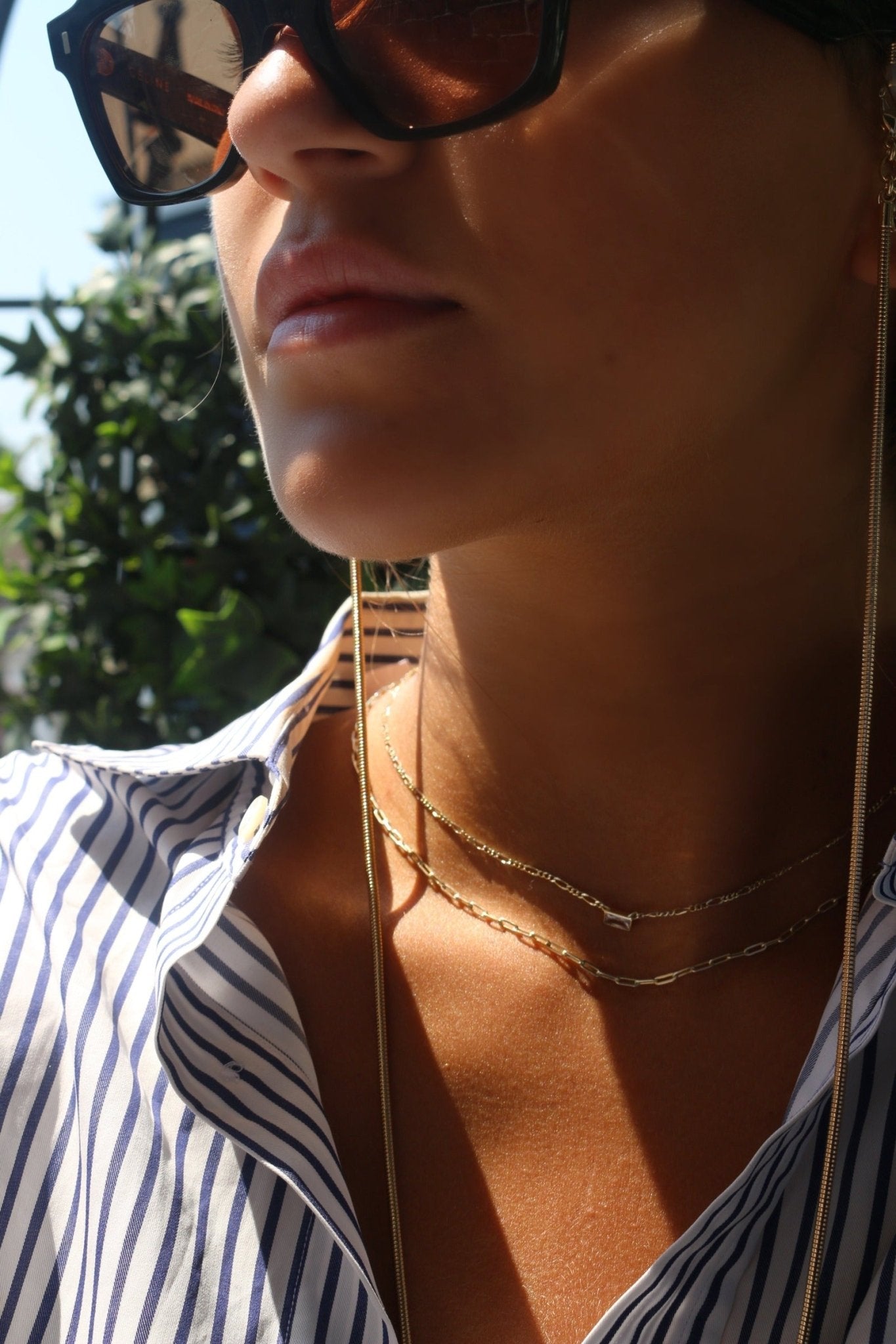 Convertible Snake Chain Necklace For Eyewear - Camille Jewelry