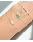 Diamond Bar Bracelet – 14K Yellow Gold, 1/3 CTW Constellation Design - Camille Jewelry