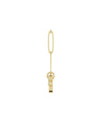 Diamond Charm Holder Necklace in Solid 14K Gold - Camille Jewelry