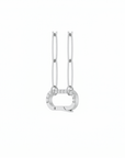 Diamond Charm Holder Necklace in Solid 14K Gold - Camille Jewelry