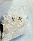 Diamond Cross Stud Earrings – A Symbol of Faith and Timeless Style - Camille Jewelry