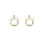 Gold Filled - Small Double Post Hoop Earrings - Camille Jewelry