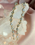 Gold Round Diamond Dangle Earrings – Timeless Brilliance in Motion - Camille Jewelry