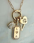 Lab Grown Diamond Charm in Solid 14K Gold - Camille Jewelry