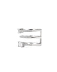 Layered Silver Baguette Ring Band – Pavé Statement Jewelry - Camille Jewelry