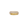 Medium Gold Pave Square Band Ring - Camille Jewelry