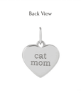 Paw Print Charm with Natural Diamonds in Solid 14K Gold - Camille Jewelry