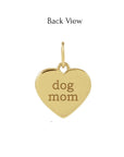 Paw Print Charm with Natural Diamonds in Solid 14K Gold - Camille Jewelry