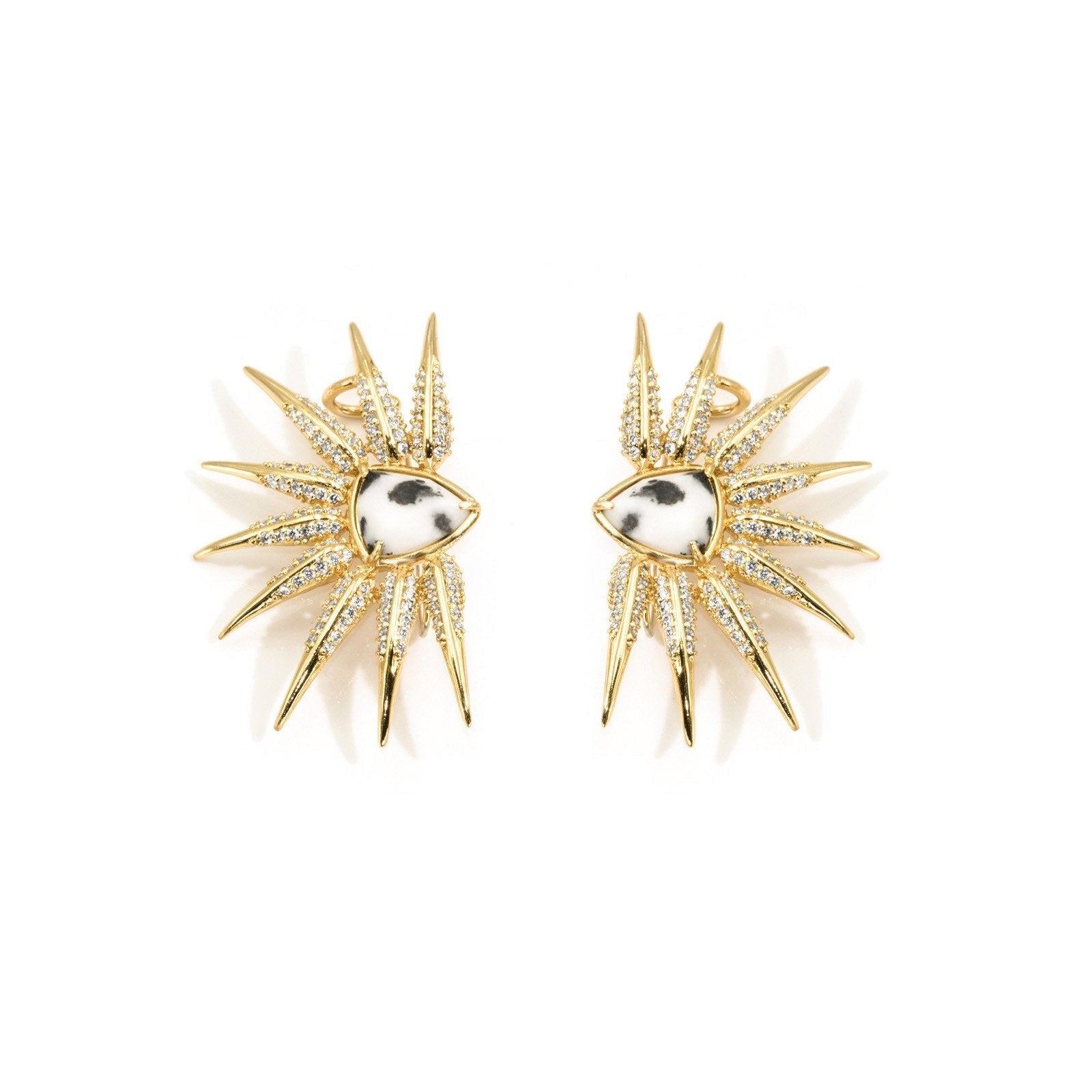 Phoenix- Gold Statement Wing Earrings - Camille Jewelry