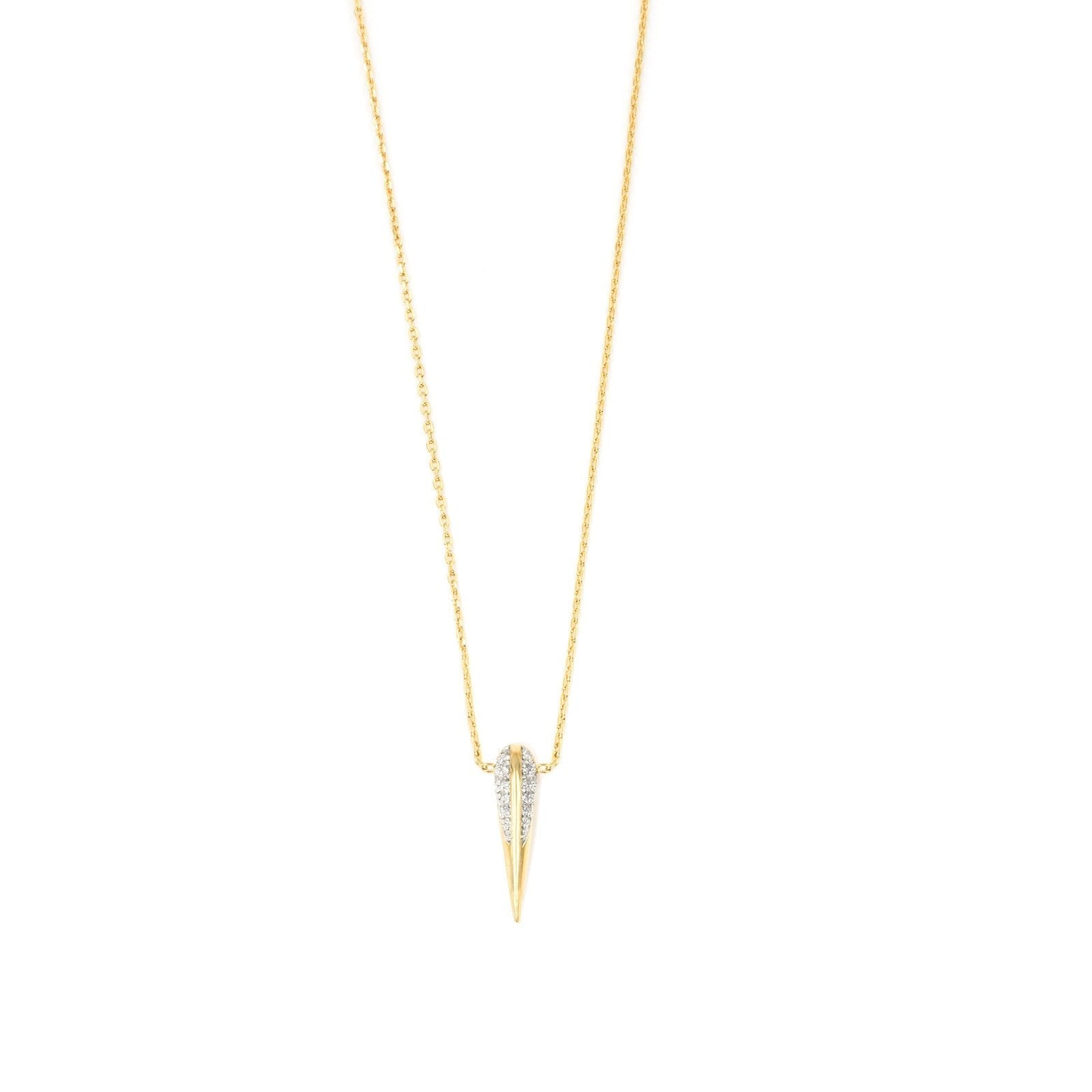 Phoenix- Small Gold Beak Necklace - Camille Jewelry