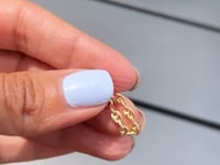3.8mm flexible gold mariner style ring | Camille Jewelry