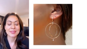 Gold filled orbital hoop earring walk through video by designer from Camille Jewelry 