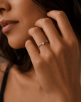 Skinny Trillion Ring in 18K Gold Vermeil
