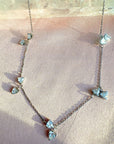 Sterling silver charm Necklace chain - Dainty Trillion - Camille Jewelry