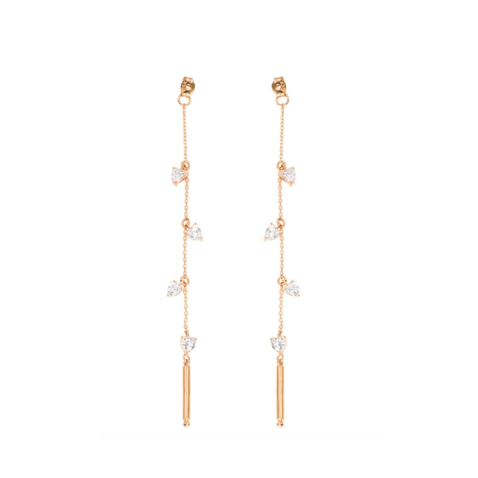 Theia - Vermeil &amp; Sterling Linear Earring &quot;Backs&quot; - Camille Jewelry
