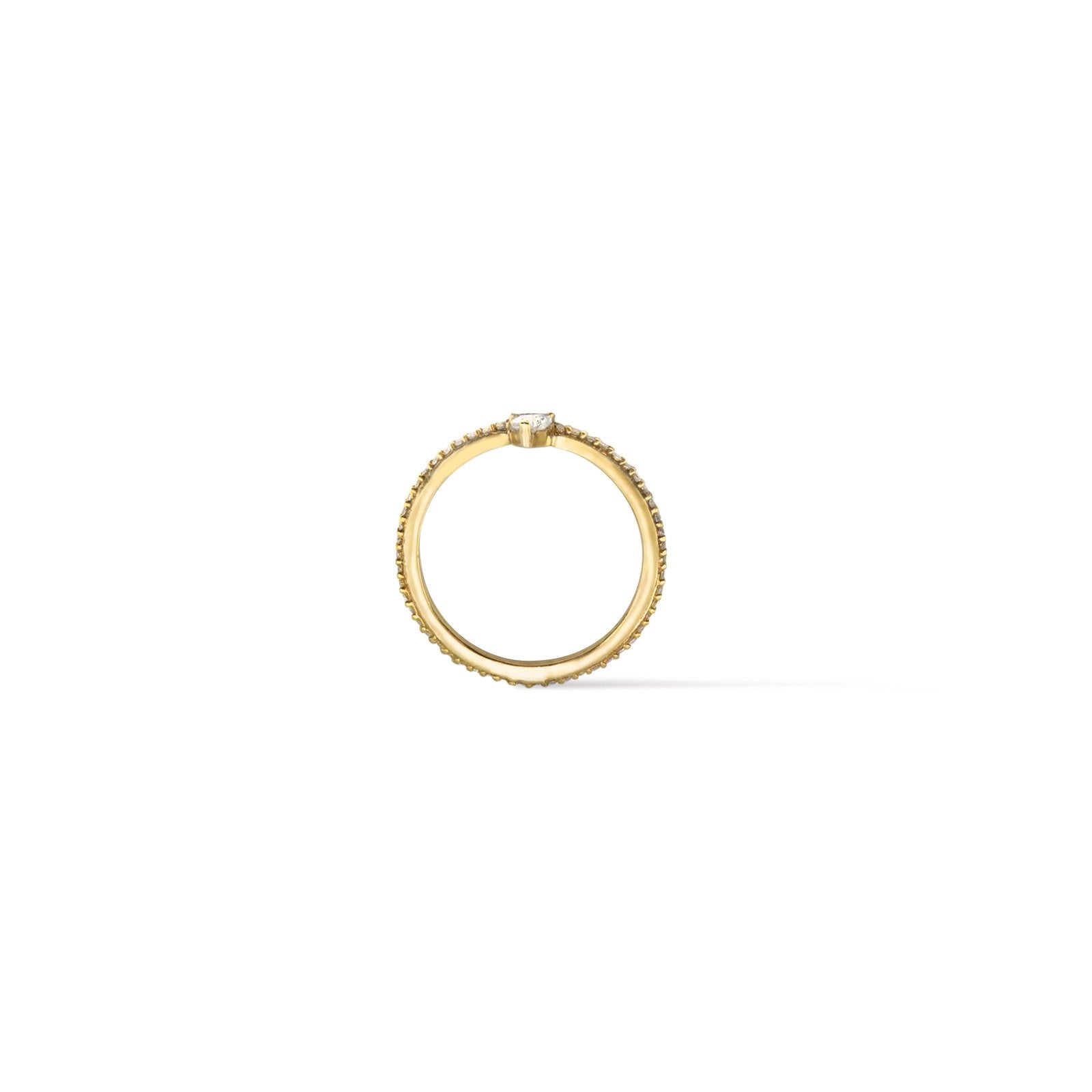 Theia - Vermeil & Sterling Silver Micro Pave Ring - Camille Jewelry
