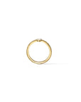 Women’s Stacking Ring – Skinny Trillion Pavé Band in Gold Vermeil - Camille Jewelry