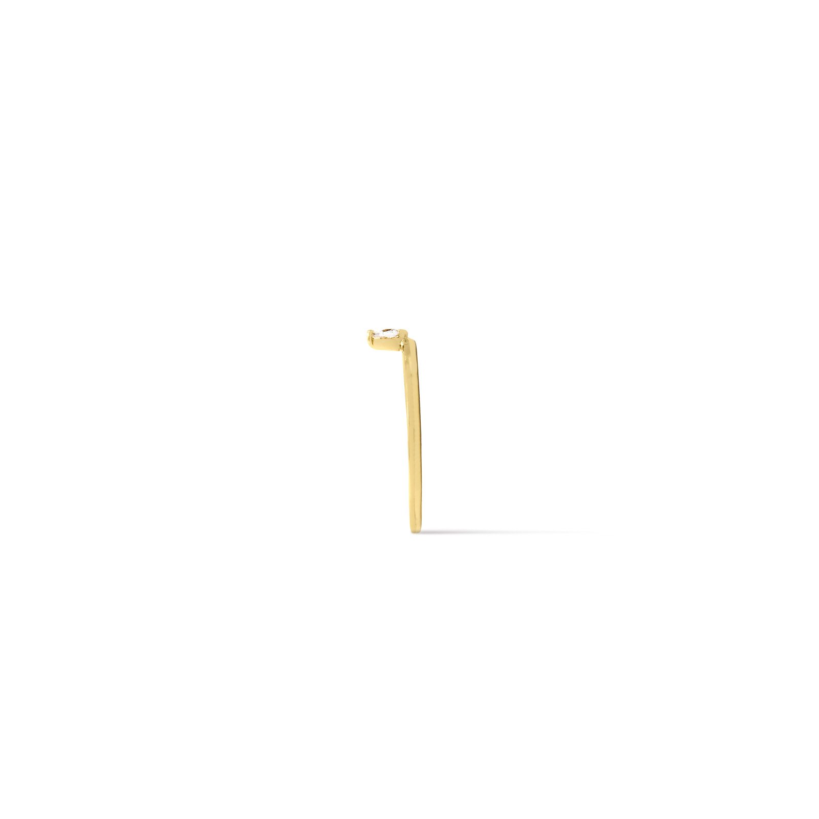 Vermeil Trillion Band Ring Side view- Camille Jewelry