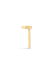 Gold Trillion Stackable Rings side view on a white background– Concave Pavé Everyday Bands - Camille Jewelry