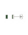 Tiny Stud Earrings in Natural Gemstone and 14K Gold - Camille Jewelry