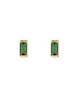 Tiny Stud Earrings in Natural Gemstone and 14K Gold - Camille Jewelry