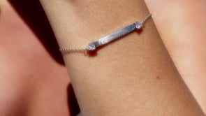 Trillion plaque vermeil & sterling silver bracelet | Camille Jewelry