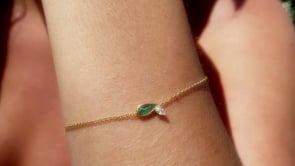 Emerald & diamond bracelet | Camille Jewelry