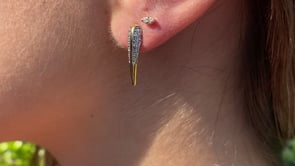 Phoenix bird beak stud earrings | Camille Jewelry