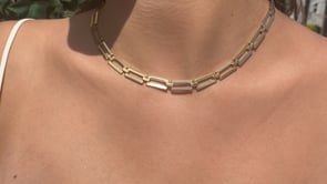ARES RECTANGULAR BLOCK CHAIN - CAMILLE JEWELRY