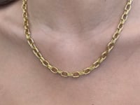ARES DOUBLE LINK GOLD CHAIN NECKLACE - CAMILLE JEWELRY
