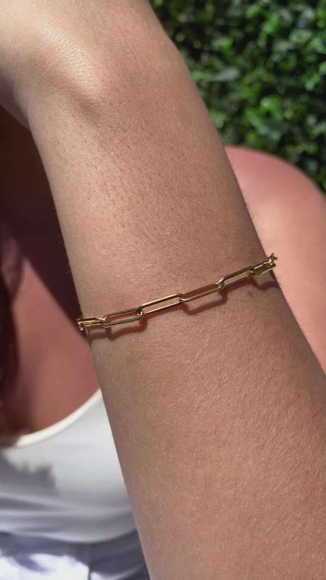 GOLD FILL PAPERCLIP CHAIN LINK BRACELET - CAMILLE JEWELRY