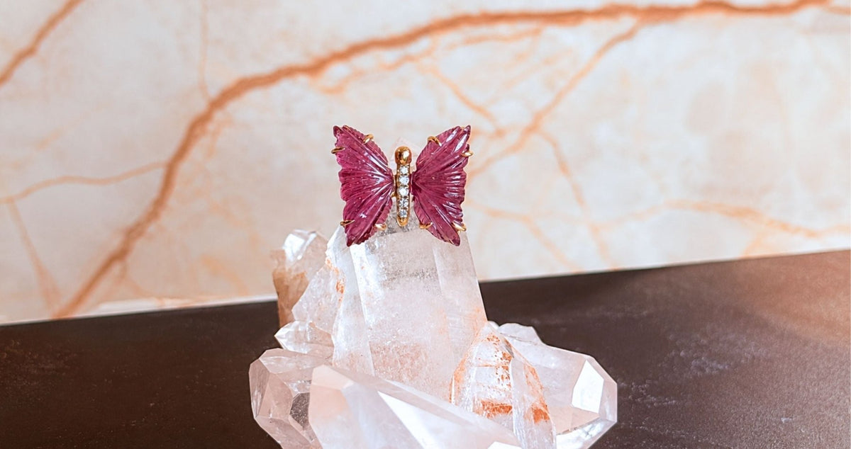 Gem Rings in Gold Set With Natural Stones - Camille Jewelry