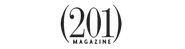 Logo of 201 Magazine with a black circle and number '201' on a white background for Camille Jewelry