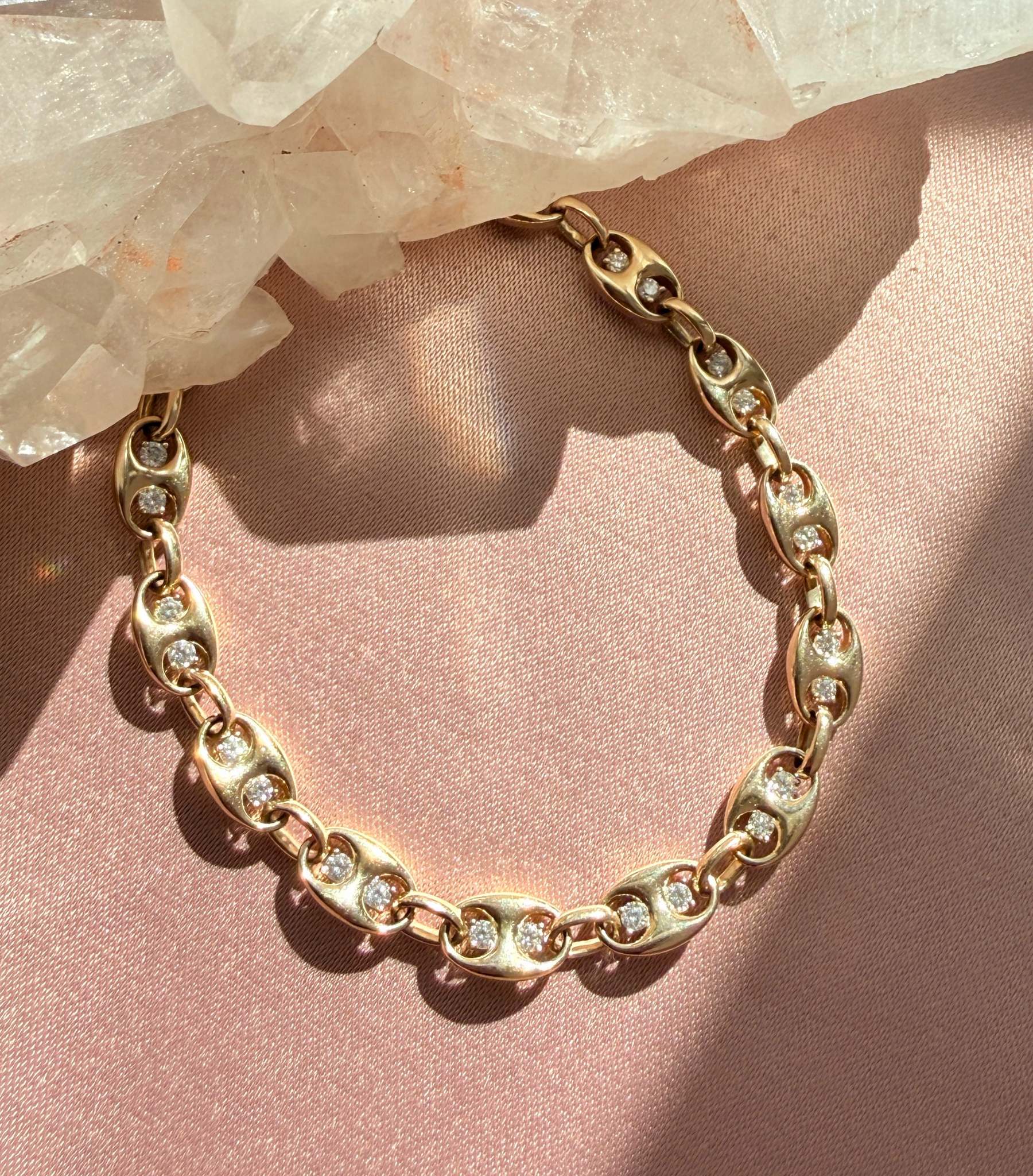 Everyday gold mariner chain bracelet by Camille Jewelry