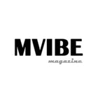 Black 'MVIBE magazine' text on a white background-  jewelry feature on editorial shoot Camille Jewelry.