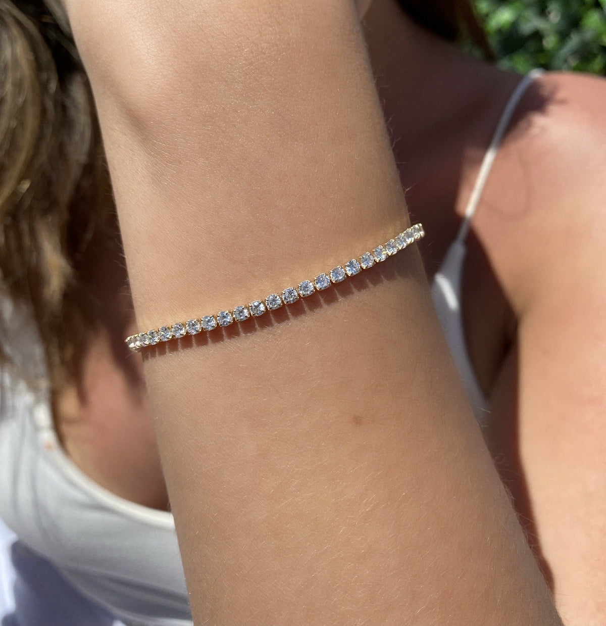 Adjustable Sterling Silver Tennis Bracelet - Camille Jewelry