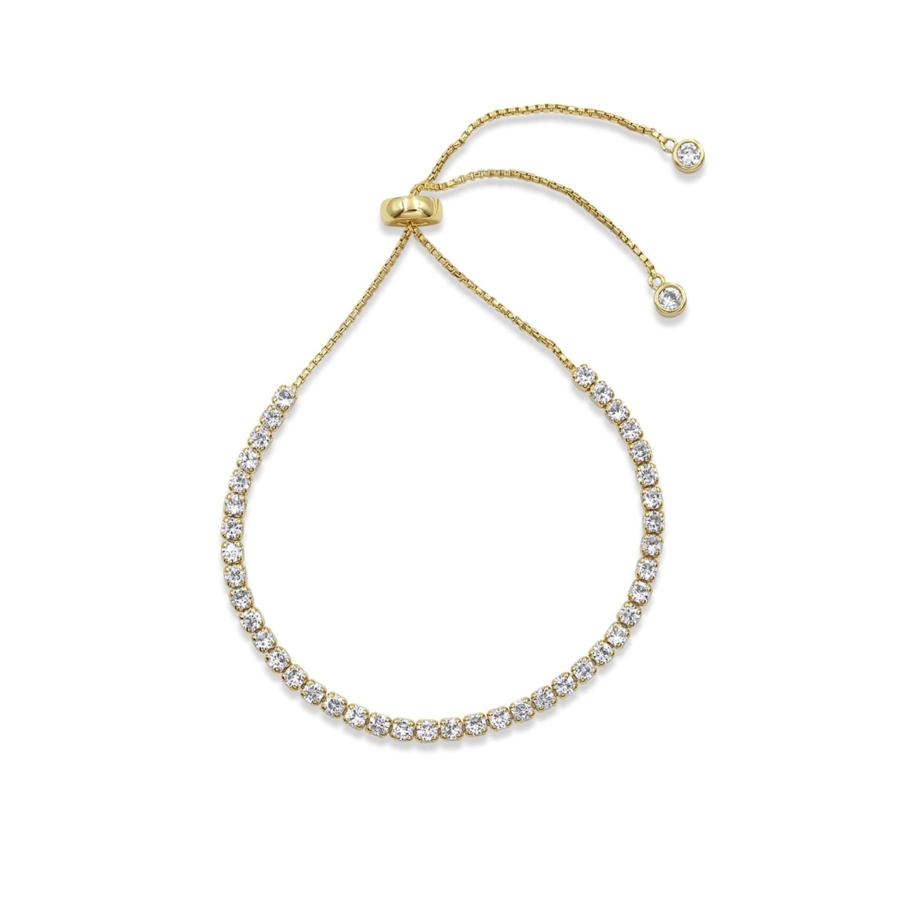 Adjustable Sterling Silver Tennis Bracelet - Camille Jewelry