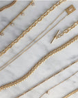 Double Link Chain Necklace – Timeless Chic Statement Jewelry on layout display- Camille Jewelry