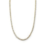 Modern Tennis Necklace – Gold Plated Sterling Silver with CZ on a white background - Camille Jewelry