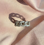 Curb Chain Pavé Ring – Sterling Silver Semi - Fine Statement Jewelry - Camille Jewelry